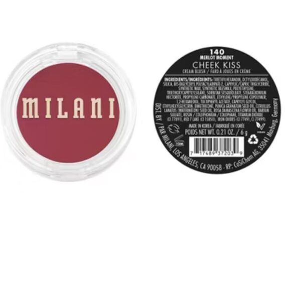 🦋5/$25 Milani 140 Merlot Moment Cream Blush New Full Size - Picture 6 of 7